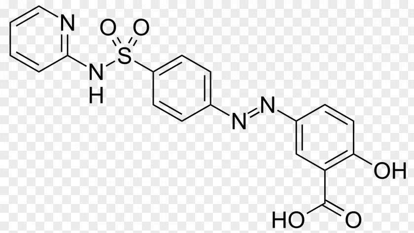 Synthesis Sulfasalazine Ofloxacin Structure Phthalylsulfathiazole Acid PNG
