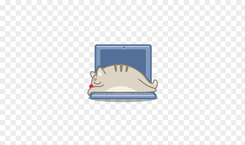 The Cat On Laptop Kitten ICO Icon PNG