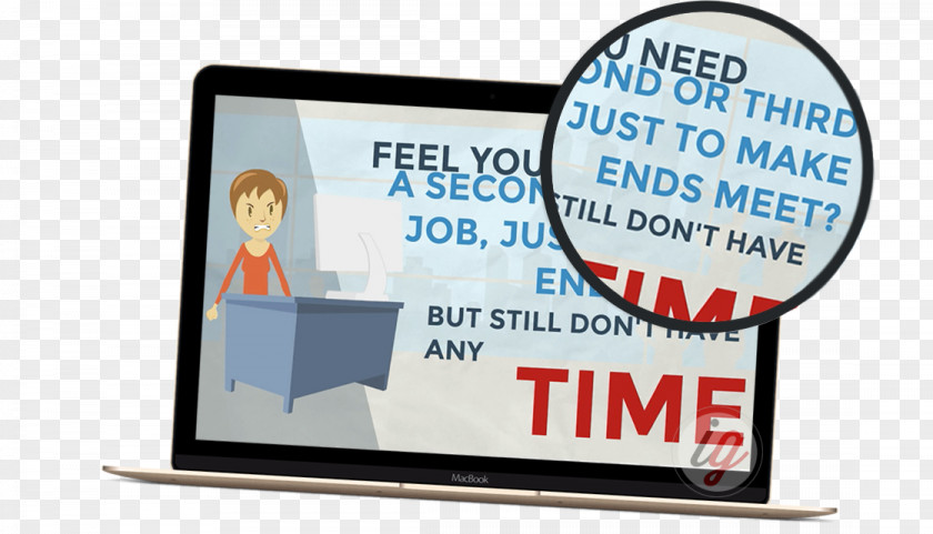 Time Is Money Display Advertising Device Multimedia PNG