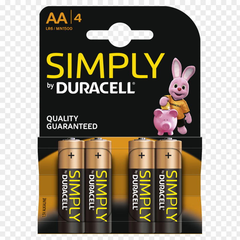 Duracell AAA Battery Alkaline Pack PNG