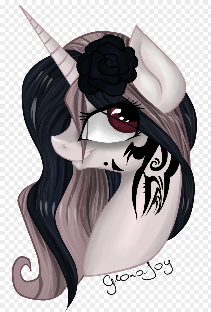 Horse Legendary Creature Cartoon Black Hair PNG