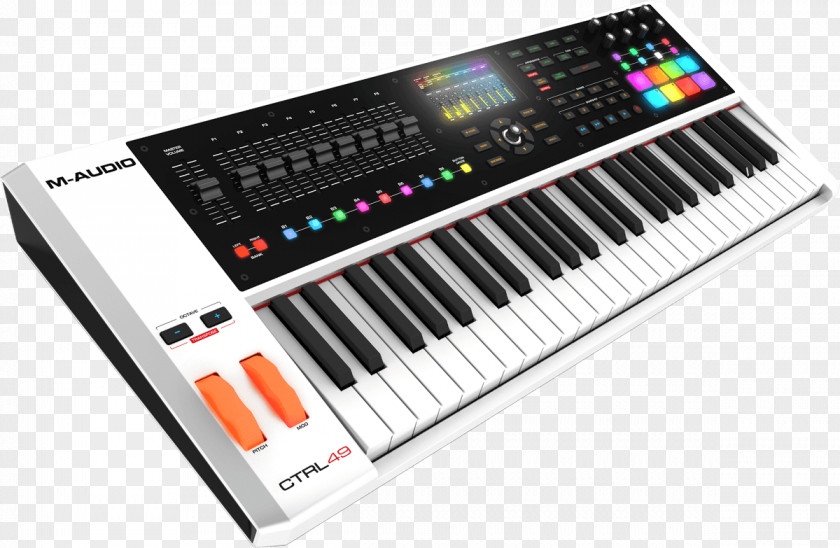 Piano Digital Yamaha SY77 Computer Keyboard M-Audio MIDI PNG