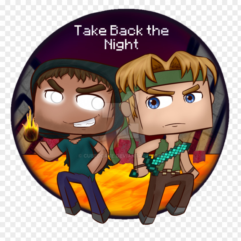 Take Back? Back The Night Minecraft Fan Art Herobrine PNG