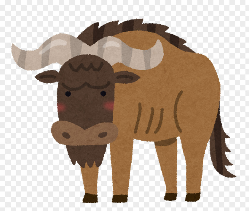 Wildebeest Animal Cattle January 21, 2018 いらすとや PNG