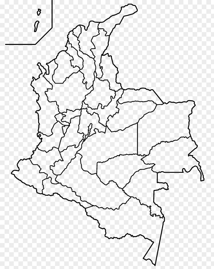 Map Departments Of Colombia La Guajira Department Blank Putumayo PNG