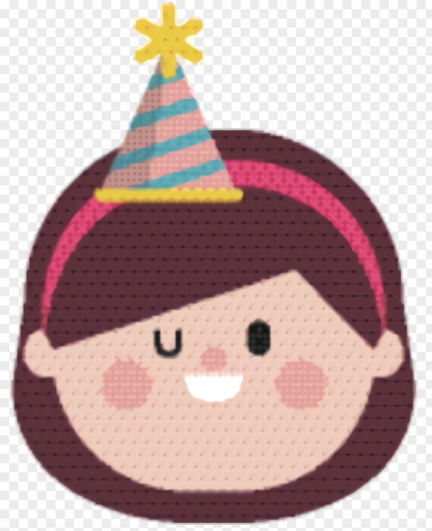Smile Party Hat Cartoon Christmas PNG