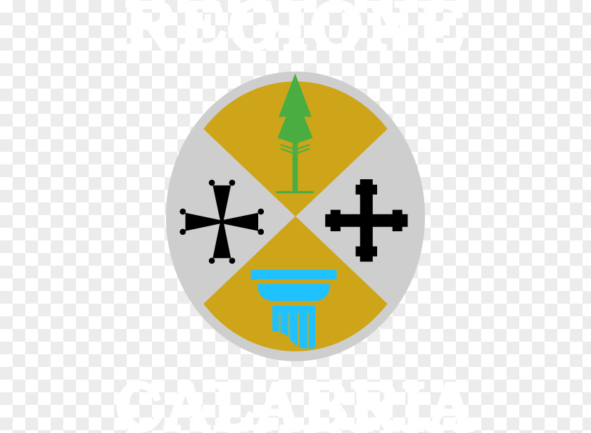 Circular Flag Illustration Vector Cross With Tree Regions Of Italy Apulia Tyrrhenian Sea Coat Arms Province Reggio Calabria PNG