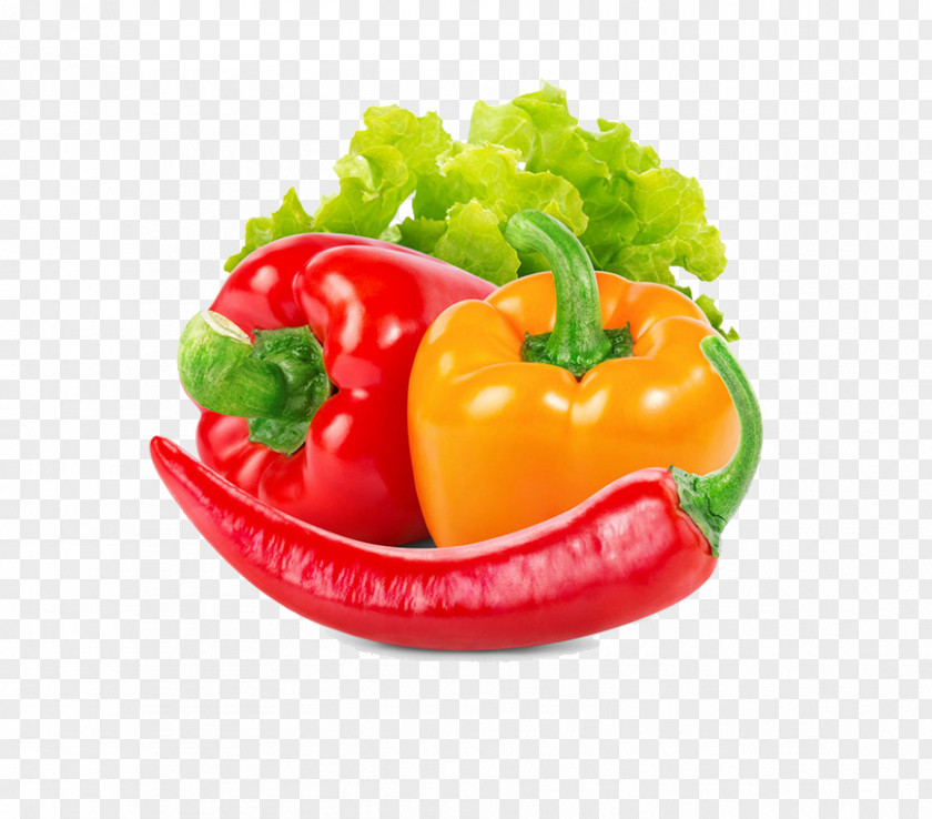 Red Pepper And Other Vegetables Bell Vegetable Cooking Food Fruit PNG