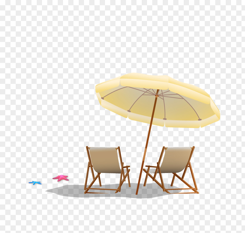 Umbrella Deckchair PNG