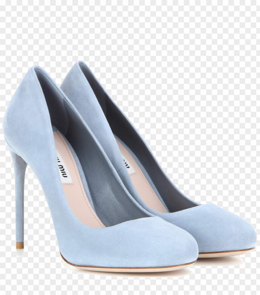 Blue High Heels Court Shoe High-heeled Footwear Suede PNG