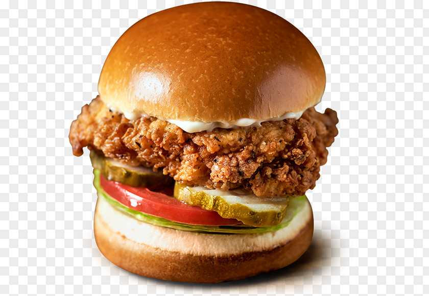Fried Chicken Slider Sandwich Crispy Cheeseburger PNG