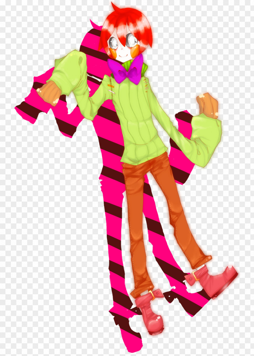 Hello How Are You Clown Costume Pink M Character Fiction PNG