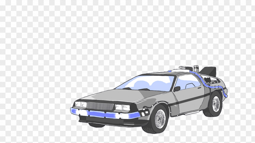 Machine Car DeLorean DMC-12 Time Back To The Future Clip Art PNG