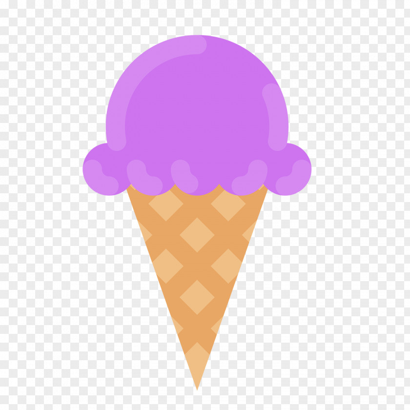 Purple Design Ice Cream Cones Pops Clip Art PNG