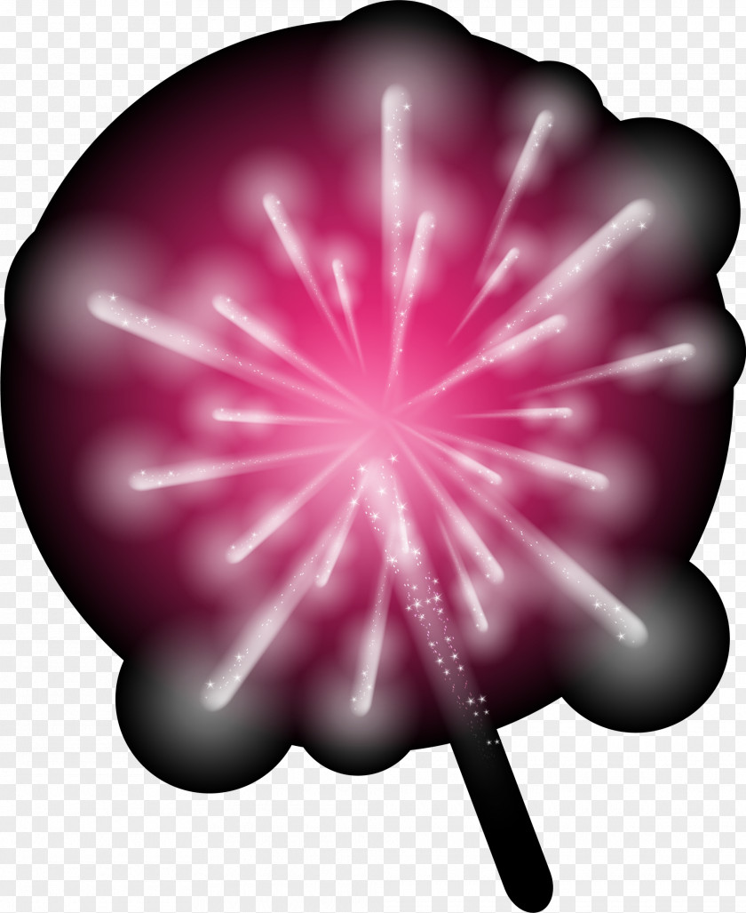 Purple Dream Fireworks December 31 New Years Eve Illustration PNG