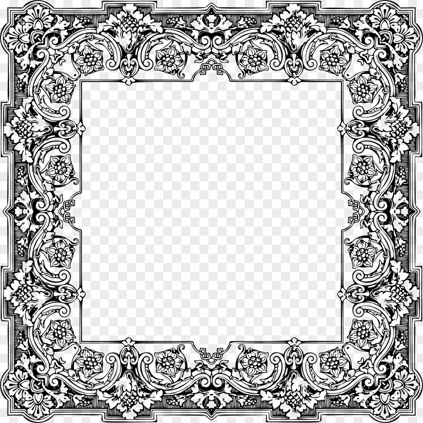 Title Page Picture Frames Coloring Book Ornament PNG