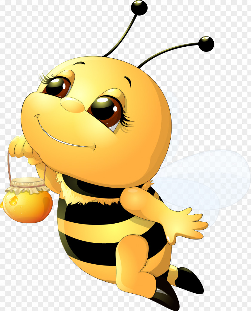 To Mention Honey Bees Bee Cartoon Clip Art PNG