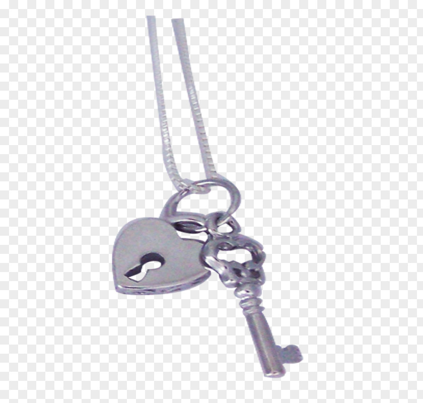 Key Necklace Charms & Pendants Padlock Chain Silver PNG