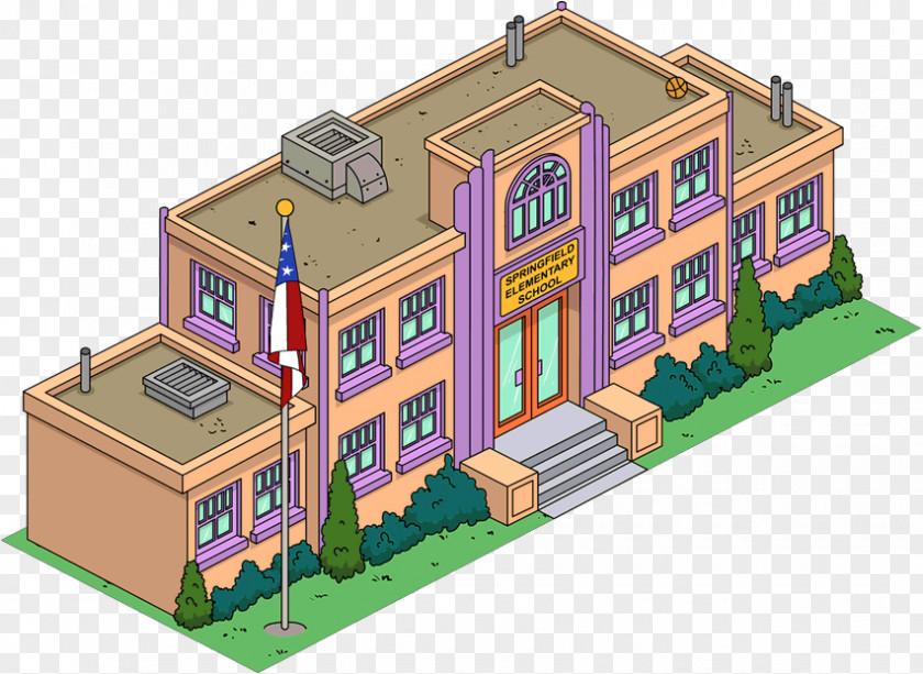 Picture Of School Building The Simpsons: Tapped Out Marge Simpson Bart Lisa Homer PNG