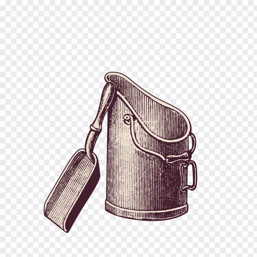 Retro Bucket Household Goods Icon PNG