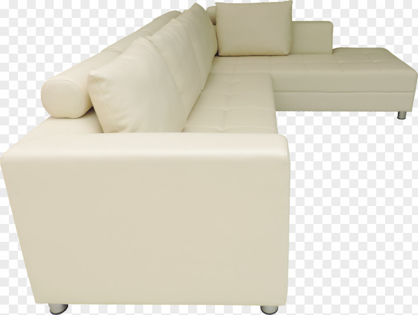 White Sofa Bed Couch Chair Foot Rests PNG