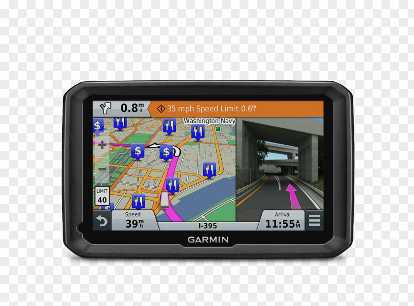 Car GPS Navigation Systems Garmin Dēzl 770 Truck Automotive System PNG