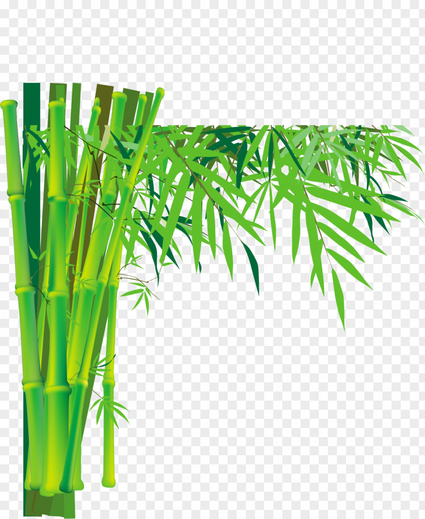 Cyan Bamboo Plum Blossom PNG