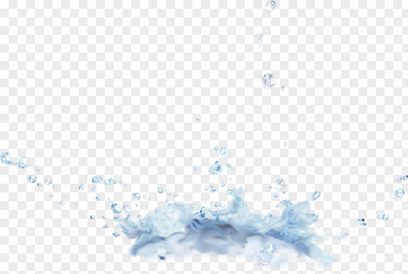 Drops Water Desktop Wallpaper Blue PNG