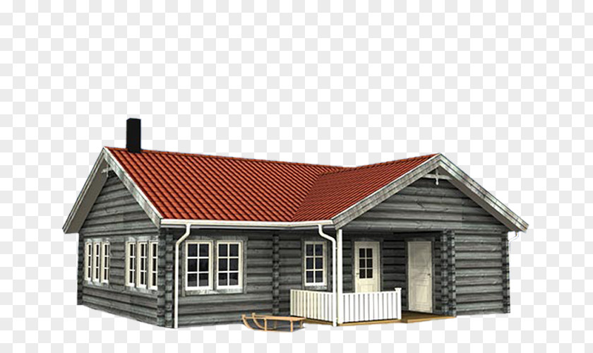 House Summer Log Cabin Cottage Mountain PNG