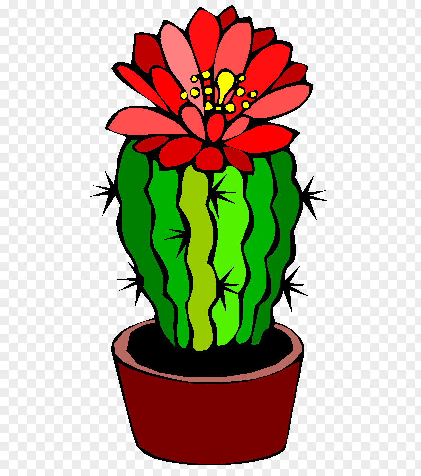 Barrel Cactus Flower Clip Art PNG