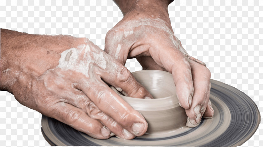 Hand Pottery Potter's Wheel Ceramic Clay PNG
