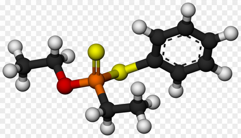 Molecule Fonofos Insecticide Chemical Substance Jmol PNG