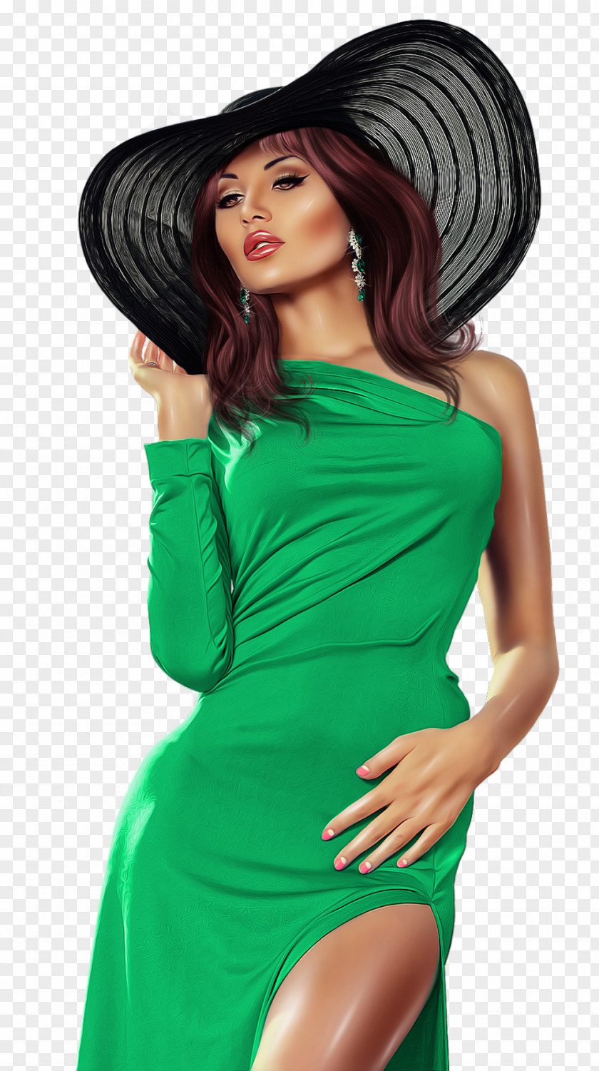 100% Fashion Illustration Woman Model PNG