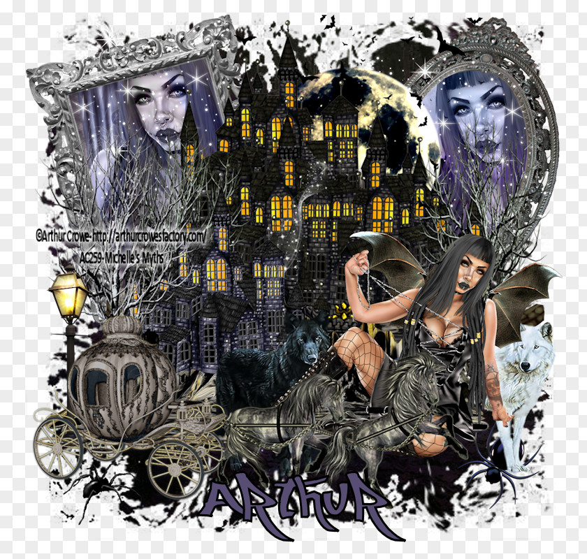 Beautiful Darkness Movie Cast Illustration Poster Collage Album Cover Purple PNG