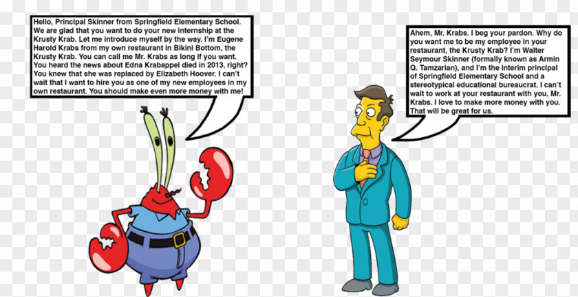 Mr Krabs Principal Skinner Mr. Digital Art DeviantArt PNG