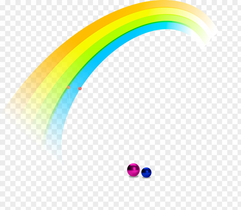 Rainbow And Balls Ball Graphic Design Wallpaper PNG