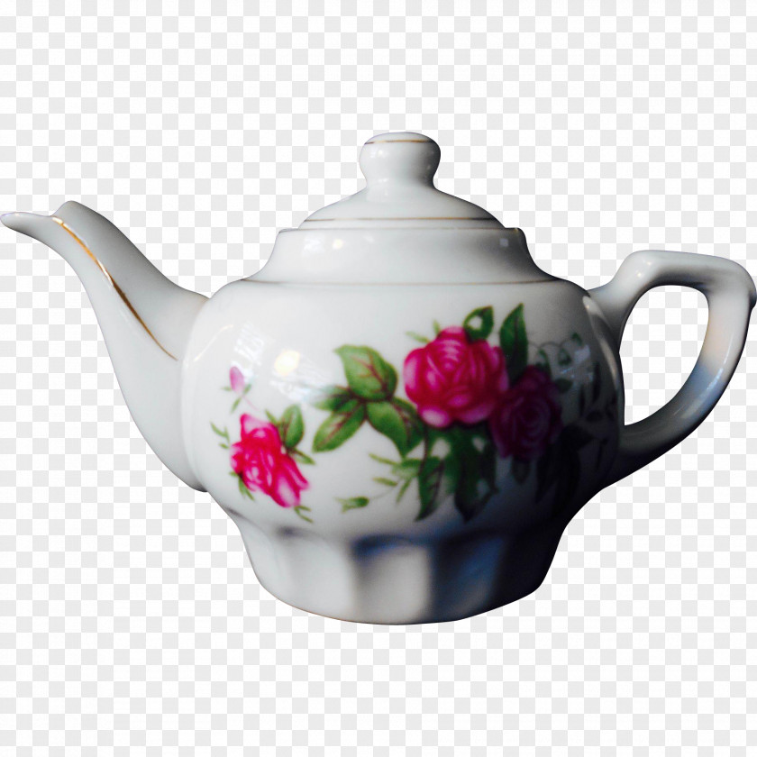 Tea Pot Tableware Ceramic Teapot Kettle Porcelain PNG