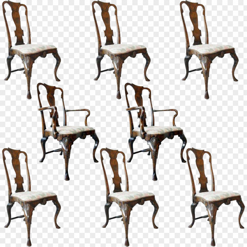 Chair Table Queen Anne Style Architecture Garden Furniture PNG