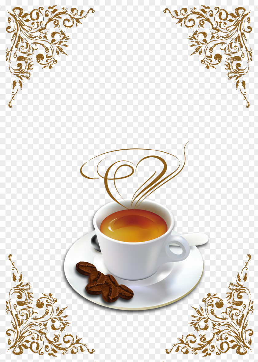 Coffee Pattern Cafe Poster PNG