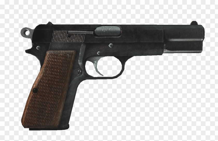 Handgun Fallout: New Vegas Browning Hi-Power 9×19mm Parabellum Semi-automatic Pistol Firearm PNG