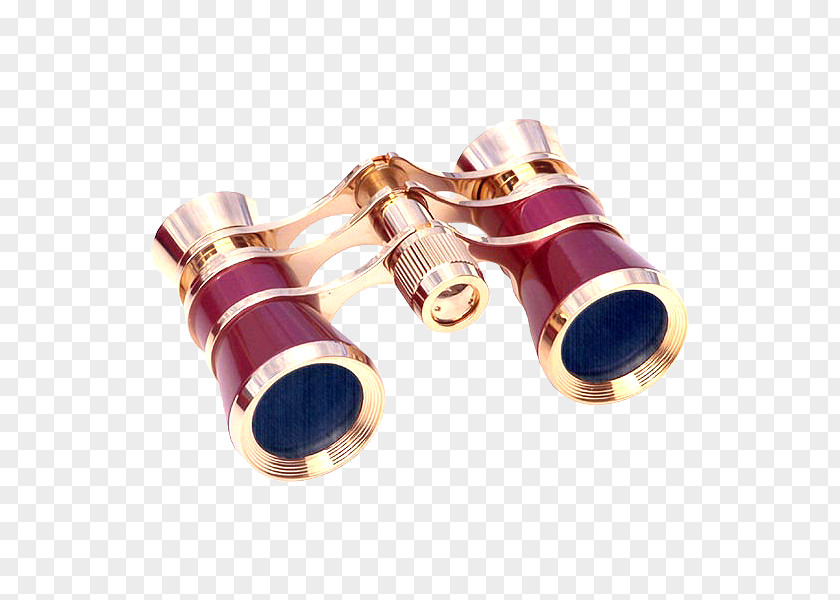 Steampunk Binoculars Opera Glasses Telescope Konus 3x25 Deluxe Gold 2057 Optics PNG