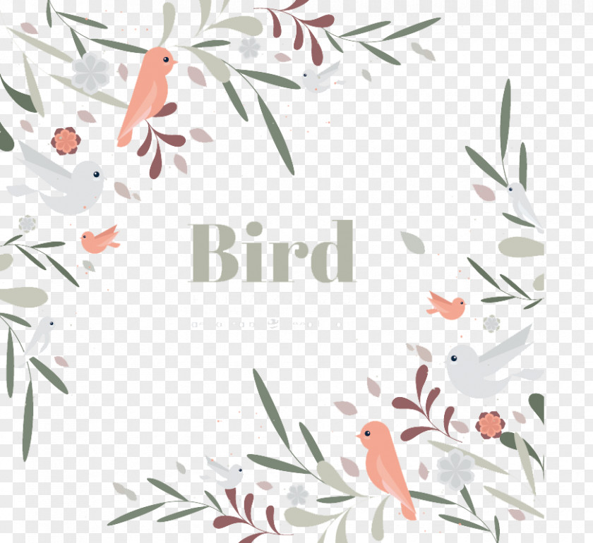 Vintage Style Hand-painted Lovely Birds Background Bird Goose Euclidean Vector PNG
