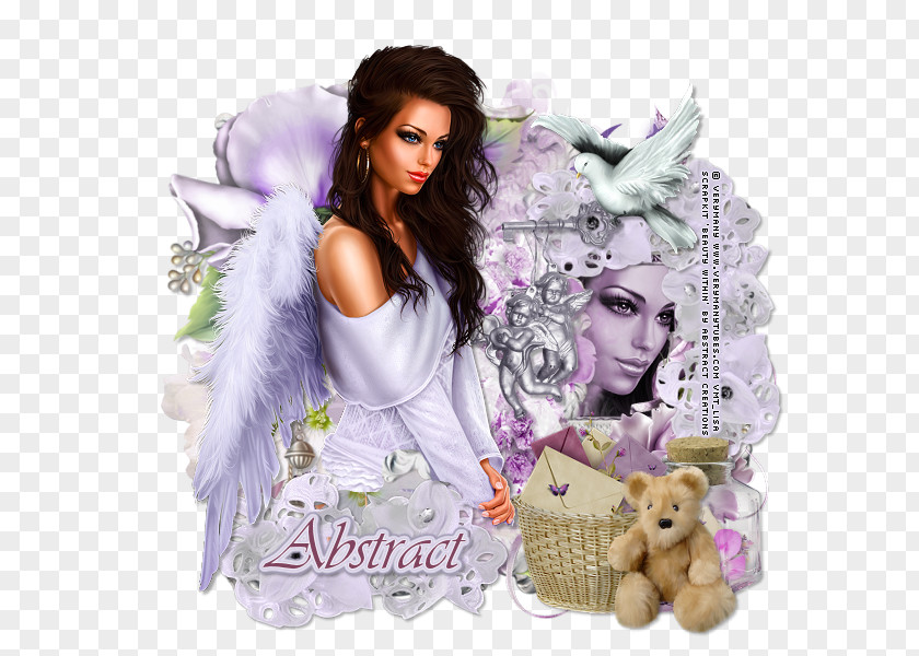 Abstract Beauty Purple Angel M PNG