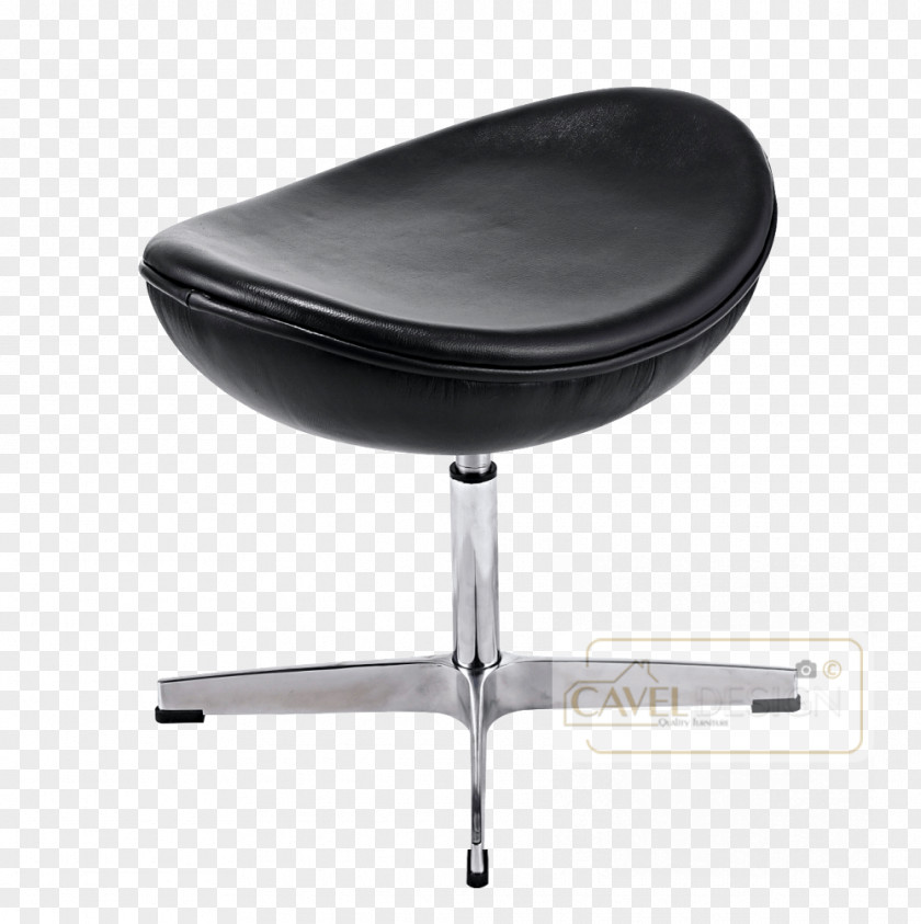 Black Egg Eames Lounge Chair Barcelona Foot Rests PNG