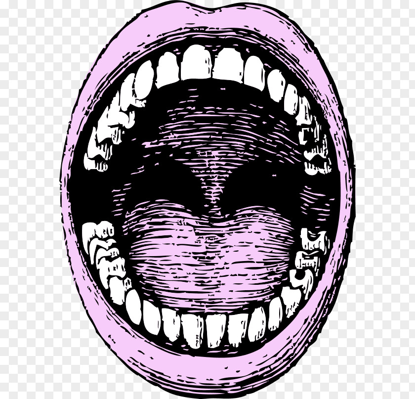 Cartoon Open Mouth Clip Art PNG