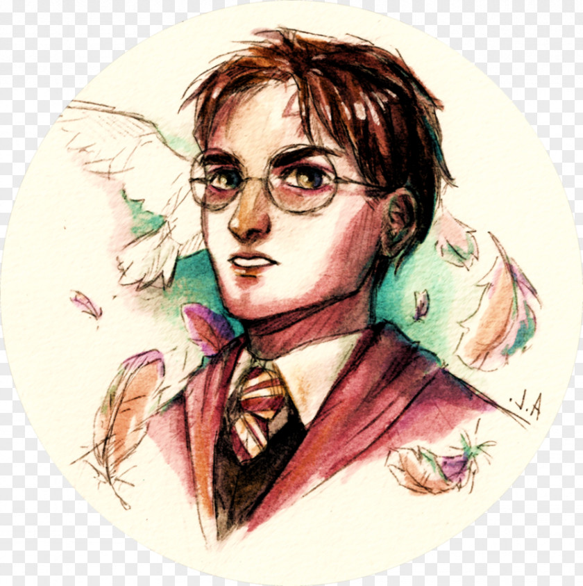 Harry Potter Watercolor Painting Fan Art PNG
