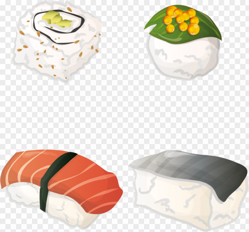 Japanese Sushi Cuisine Food Euclidean Vector PNG