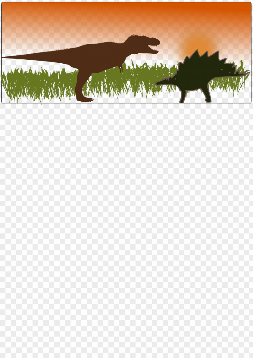 T Rex Stegosaurus Tyrannosaurus Dinosaur Clip Art PNG