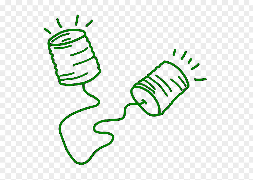 Tin Can Telephone Drawing Communication PNG