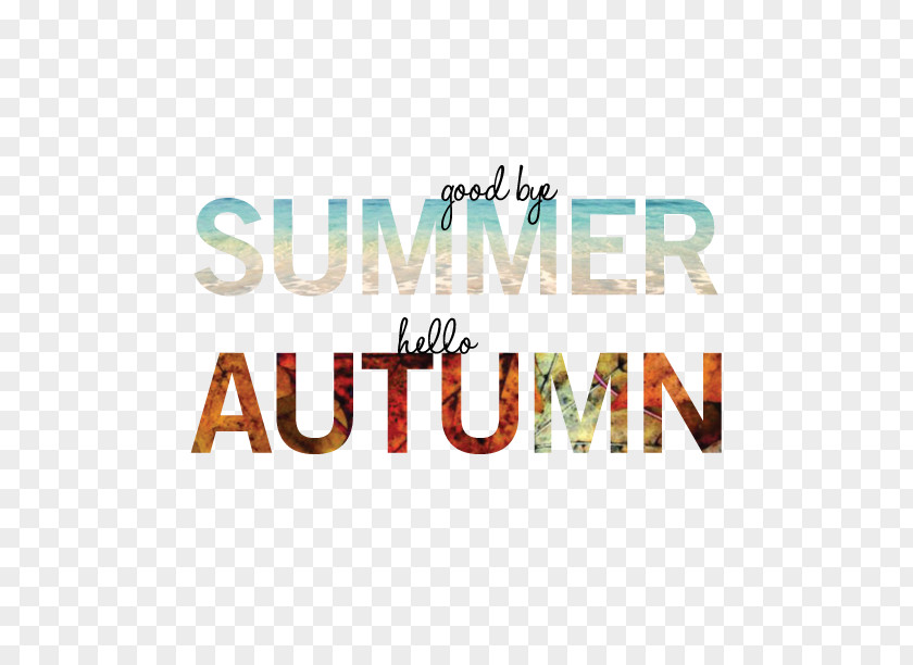 Goodbye Summer, Hello Autumn Quotation PNG